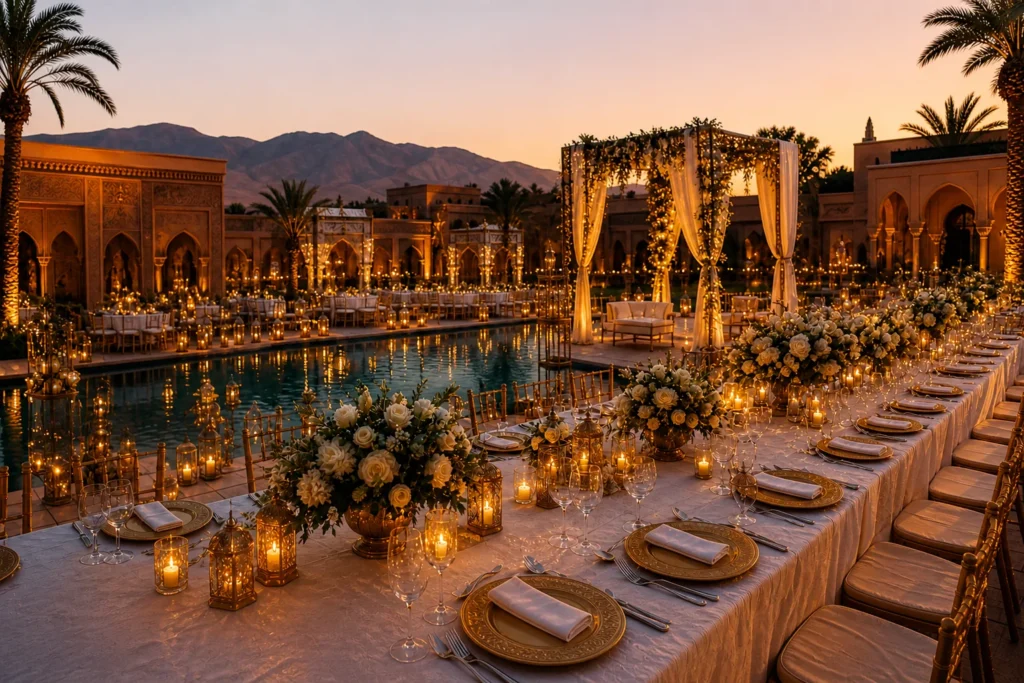 Agence événementielle Marrakech : Morevent Wedding planner Marrakech prix : guide complet pour organiser un mariage de luxe en 2026,Wedding planner Marrakech price, Precio wedding planner Marrakech